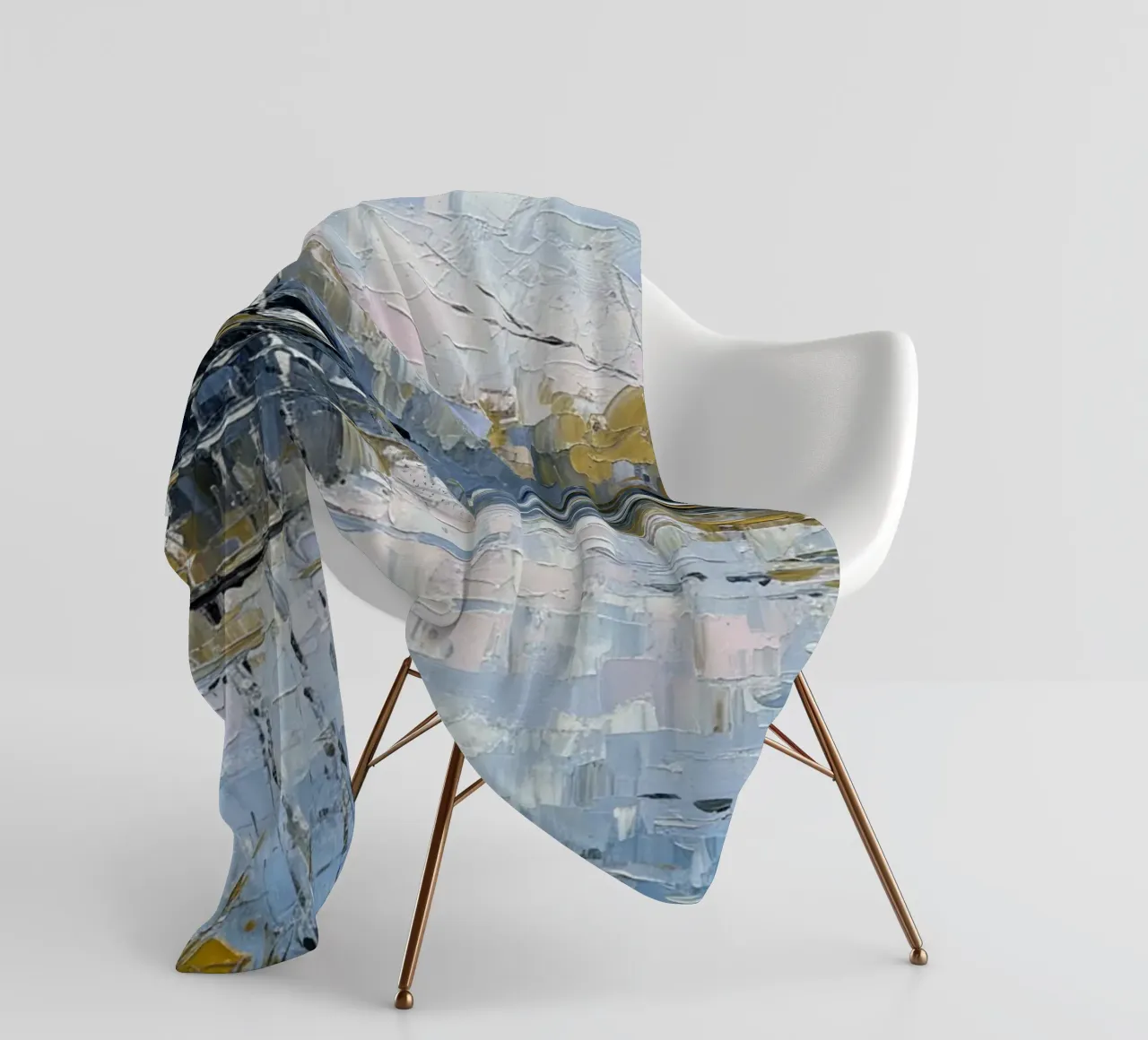 L'abbraccio dell'inverno: Un sereno bosco di betulle riflesso coperta in pile da Artistic-shop