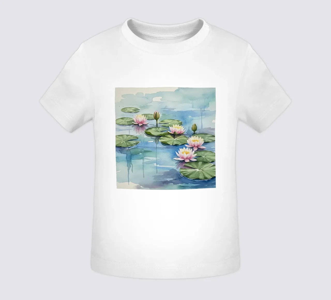 Ninfee serene: Uno stagno tranquillo ad acquerello maglietta neonato da Artistic-shop