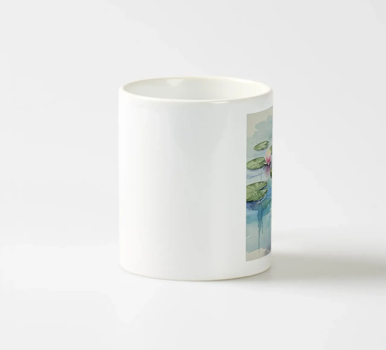 Ninfee serene: Uno stagno tranquillo ad acquerello tazza in ceramica da Artistic-shop