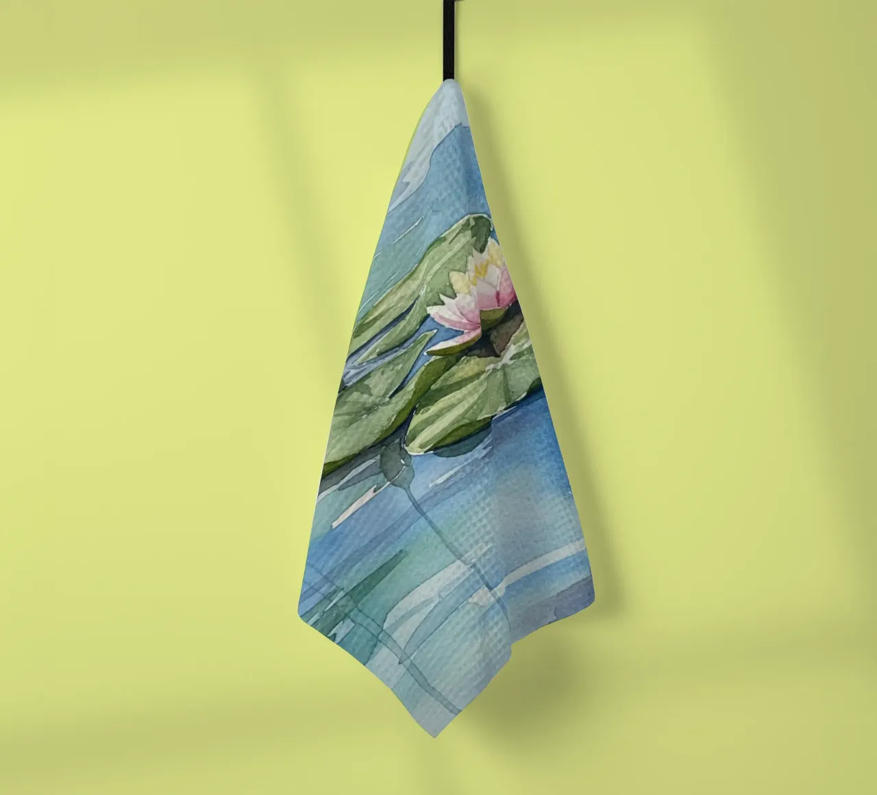 Ninfee serene: Uno stagno tranquillo ad acquerello canovaccio da cucina da Artistic-shop
