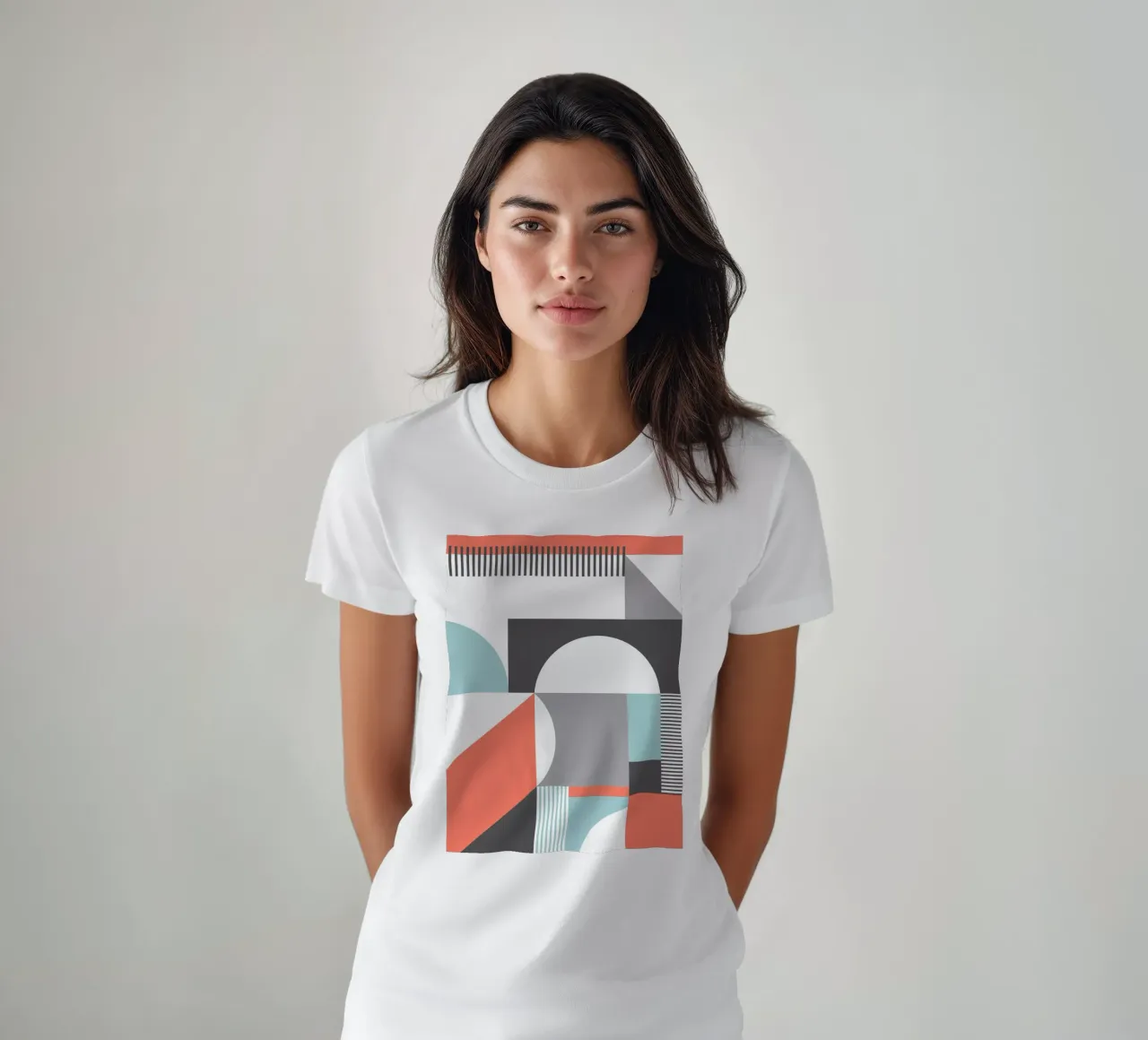 Motivo geometrico t-shirt da Kim Hubball Studio