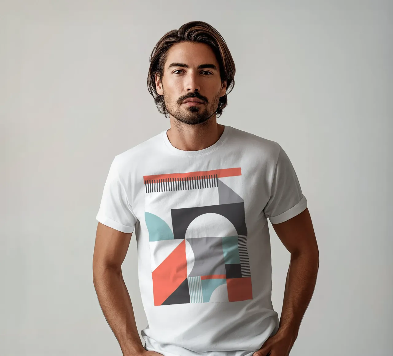 Motivo geometrico t-shirt da Kim Hubball Studio