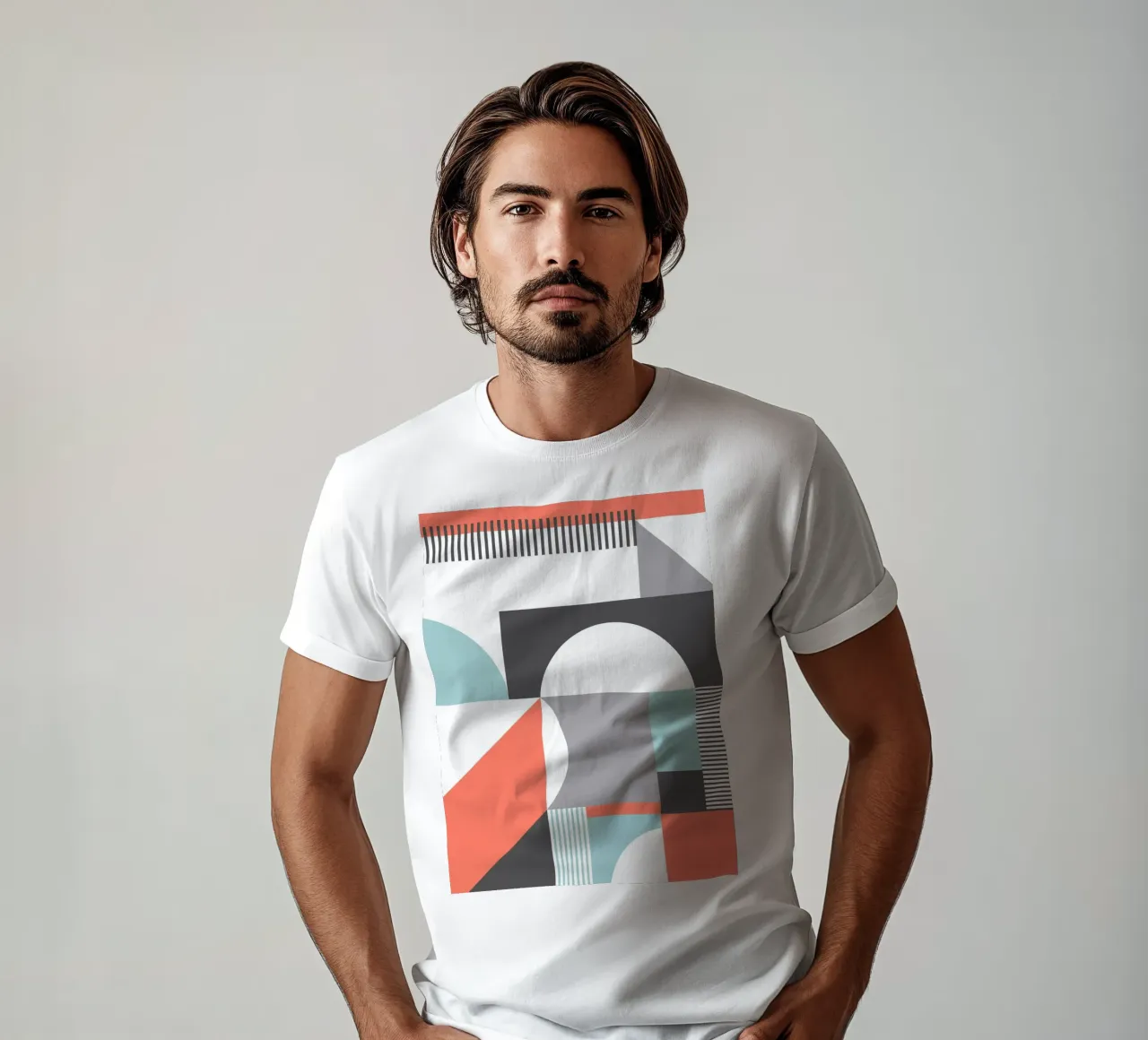 Motivo geometrico t-shirt da Kim Hubball Studio