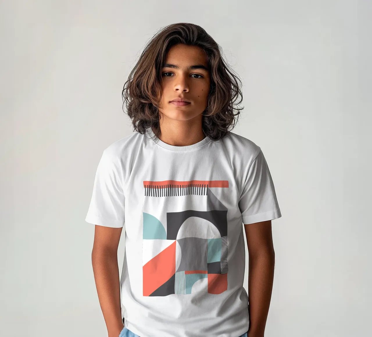 Geometric Pattern kinder t-shirt van Kim Hubball Studio