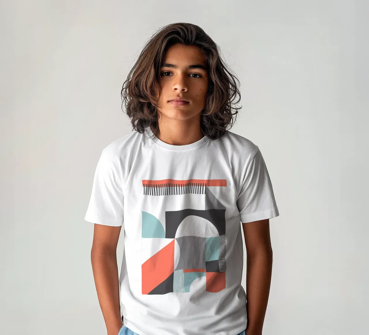 Geometric Pattern kinder t-shirt van Kim Hubball Studio