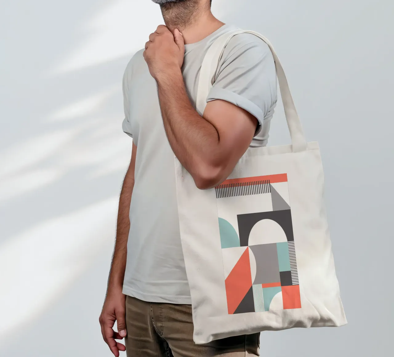 Geometric Pattern tote bag by Kim Hubball Studio