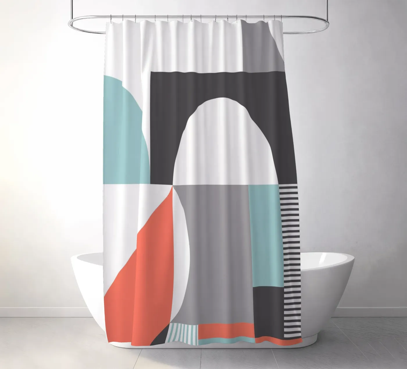 Geometric Pattern tenda da doccia da Kim Hubball Studio