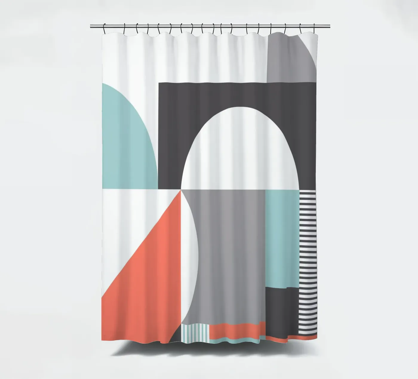 Geometrisch patroon douchegordijn van Kim Hubball Studio