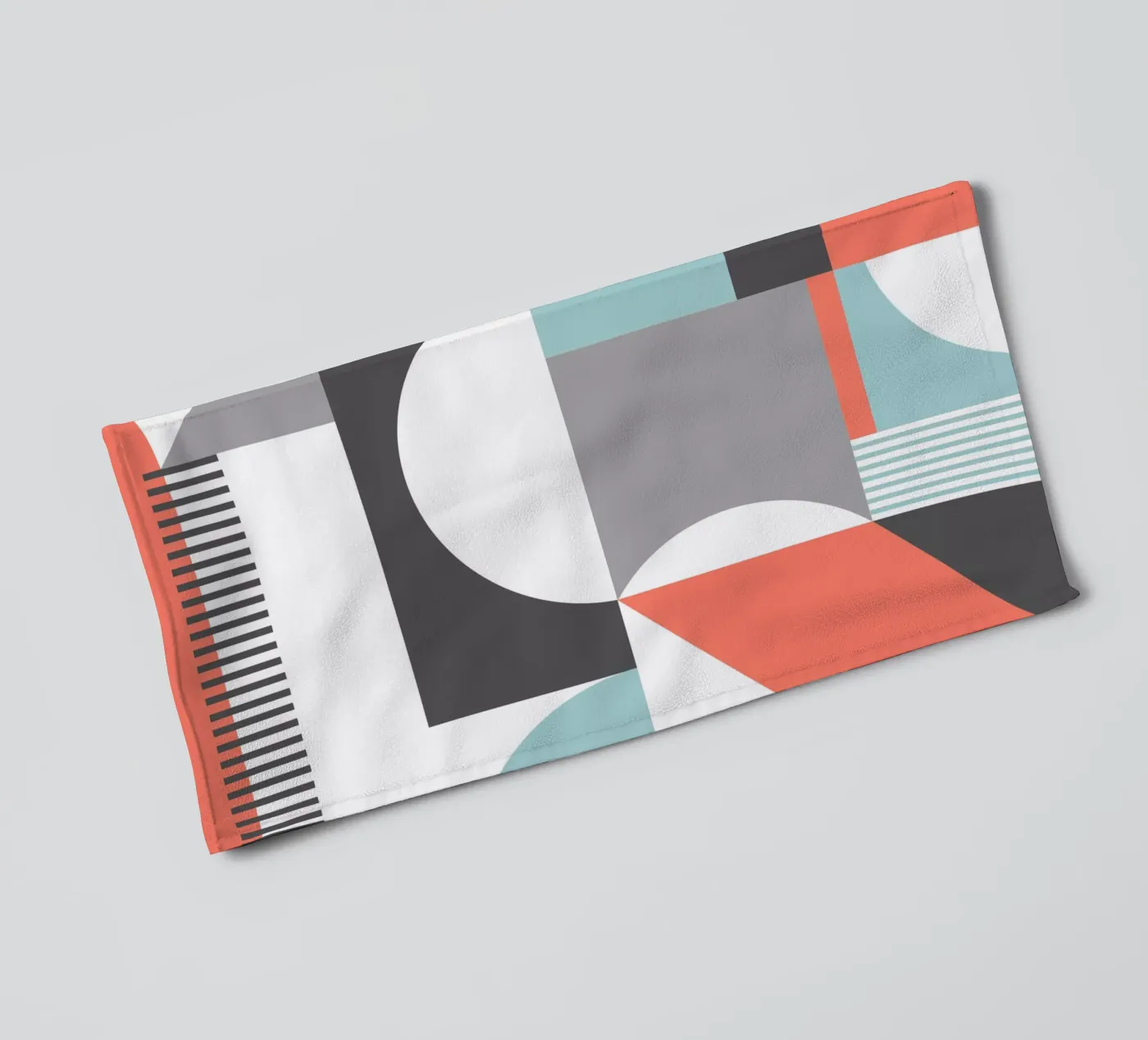 Geometric Pattern towel by Kim Hubball Studio