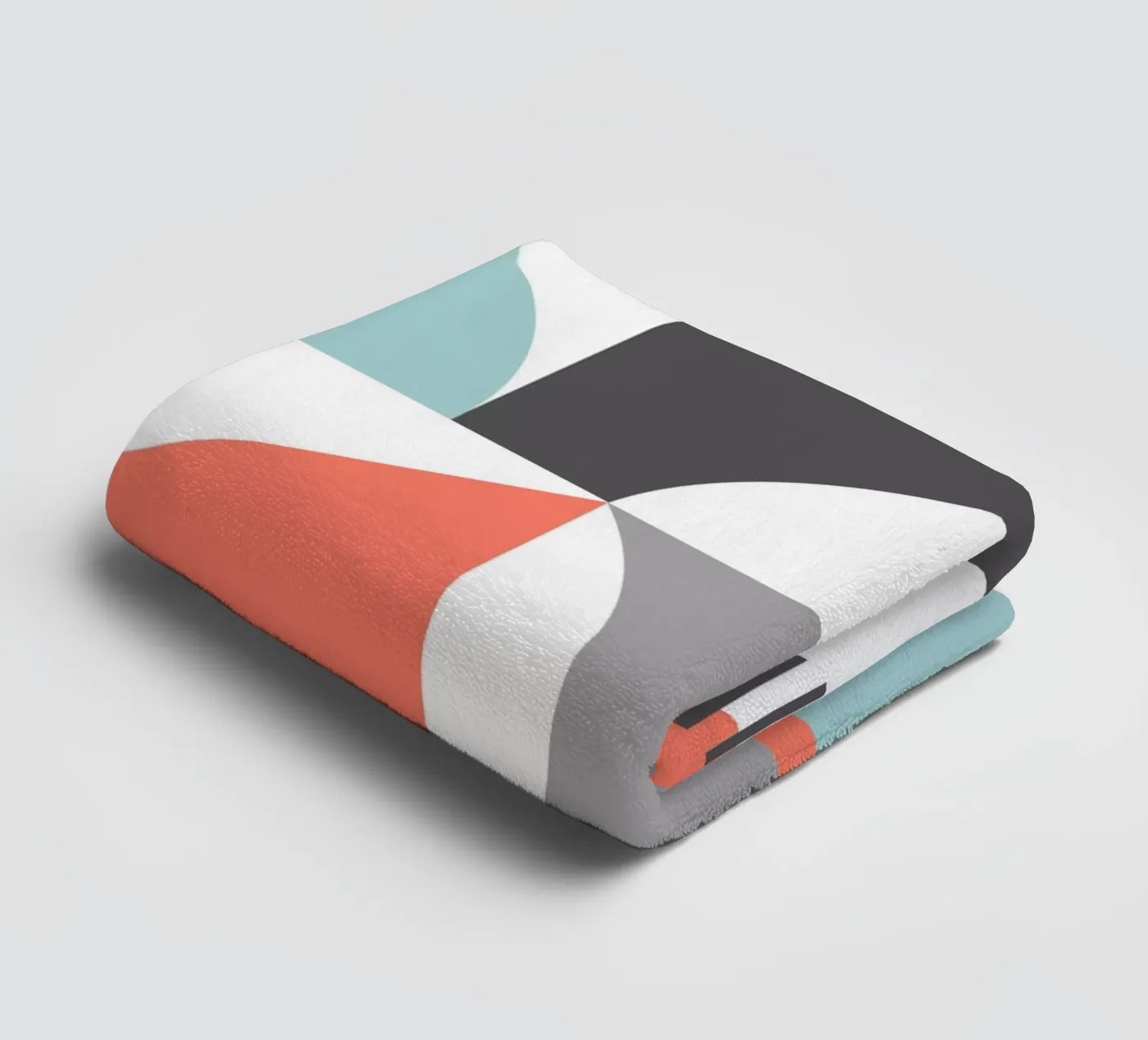 Geometric Pattern towel by Kim Hubball Studio