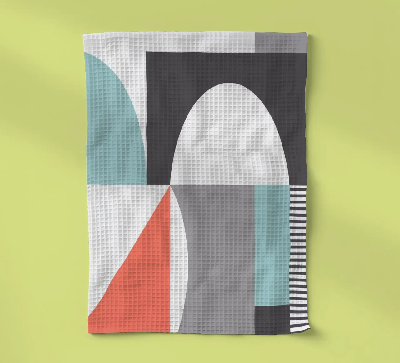 Geometric Pattern tea towel by Kim Hubball Studio