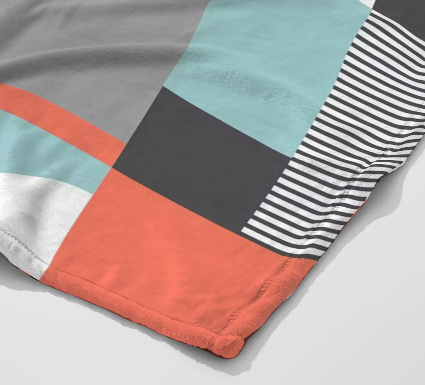 Geometric Pattern plaid polaire de Kim Hubball Studio