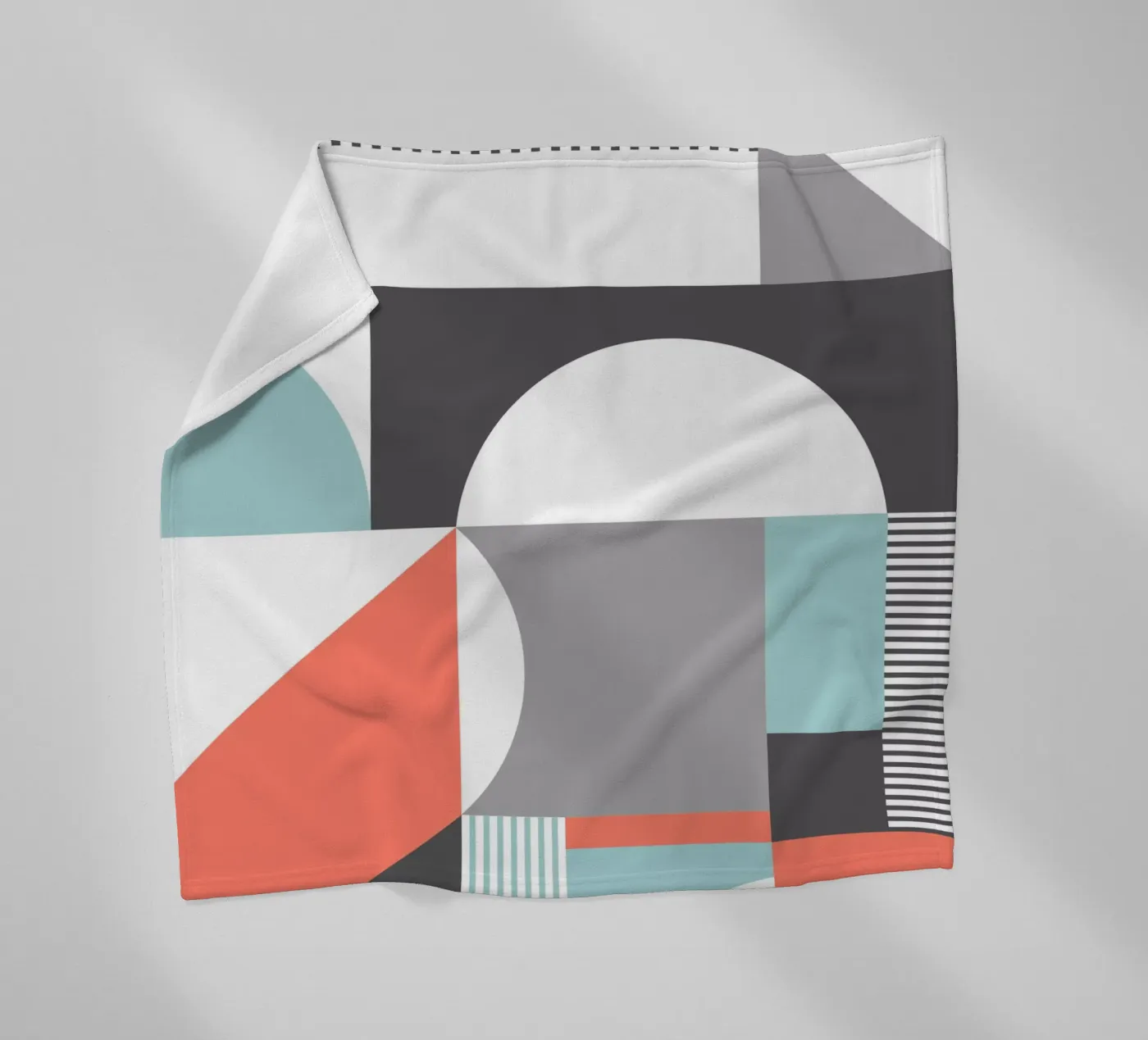 Geometric Pattern plaid polaire de Kim Hubball Studio