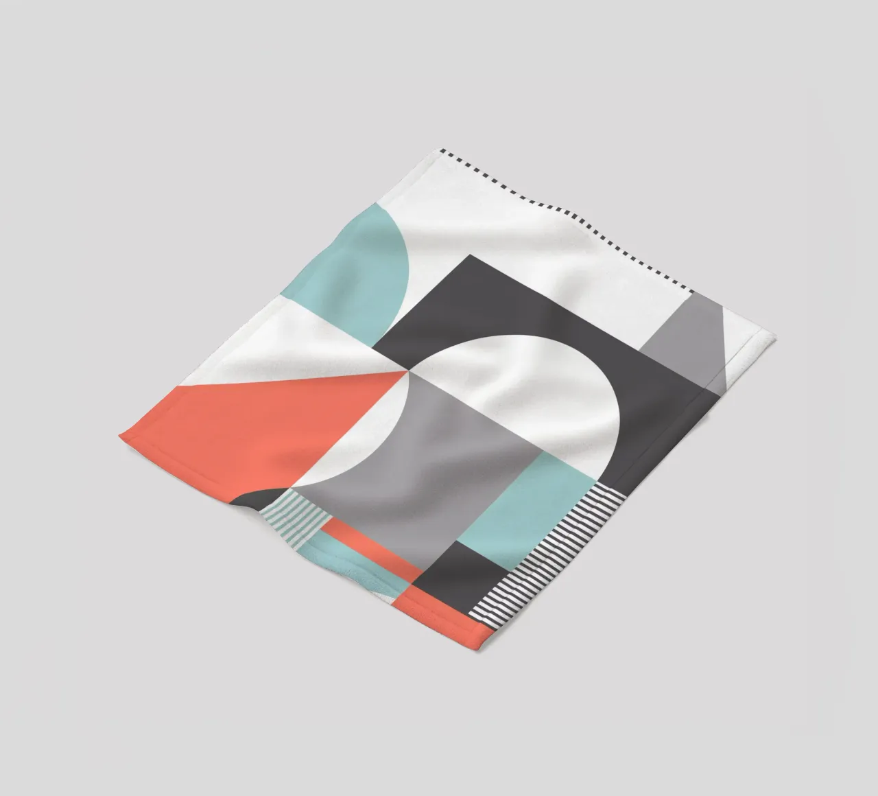 Geometric Pattern fleece blanket by Kim Hubball Studio