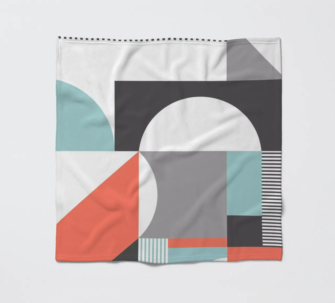 Geometric Pattern fleece blanket by Kim Hubball Studio