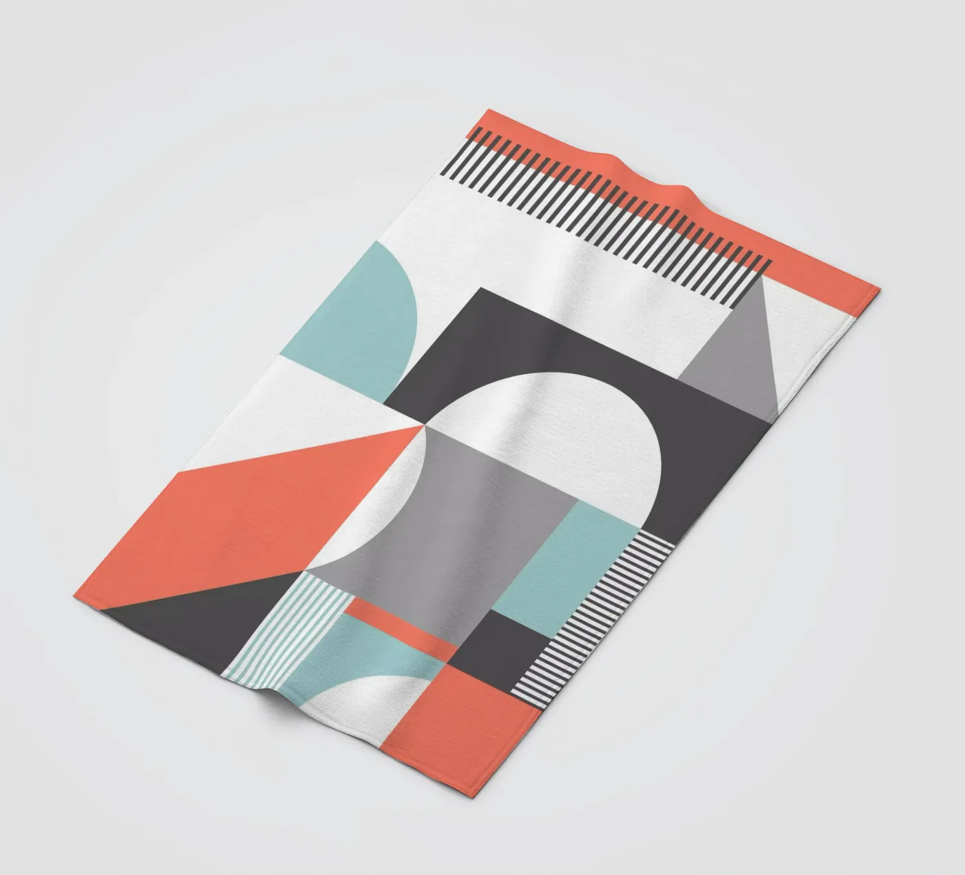 Geometric Pattern plaid polaire de Kim Hubball Studio