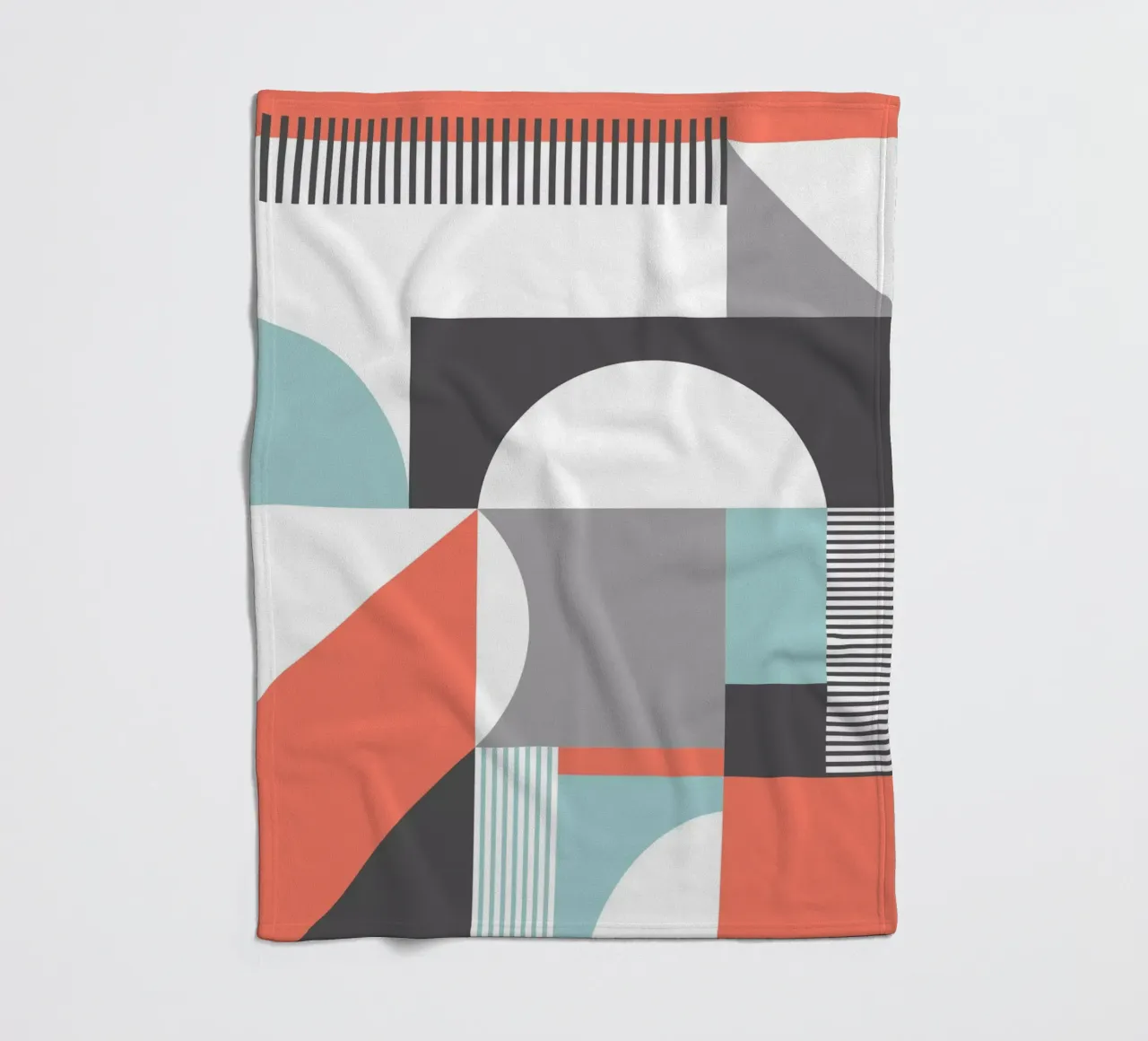Geometric Pattern fleece blanket by Kim Hubball Studio