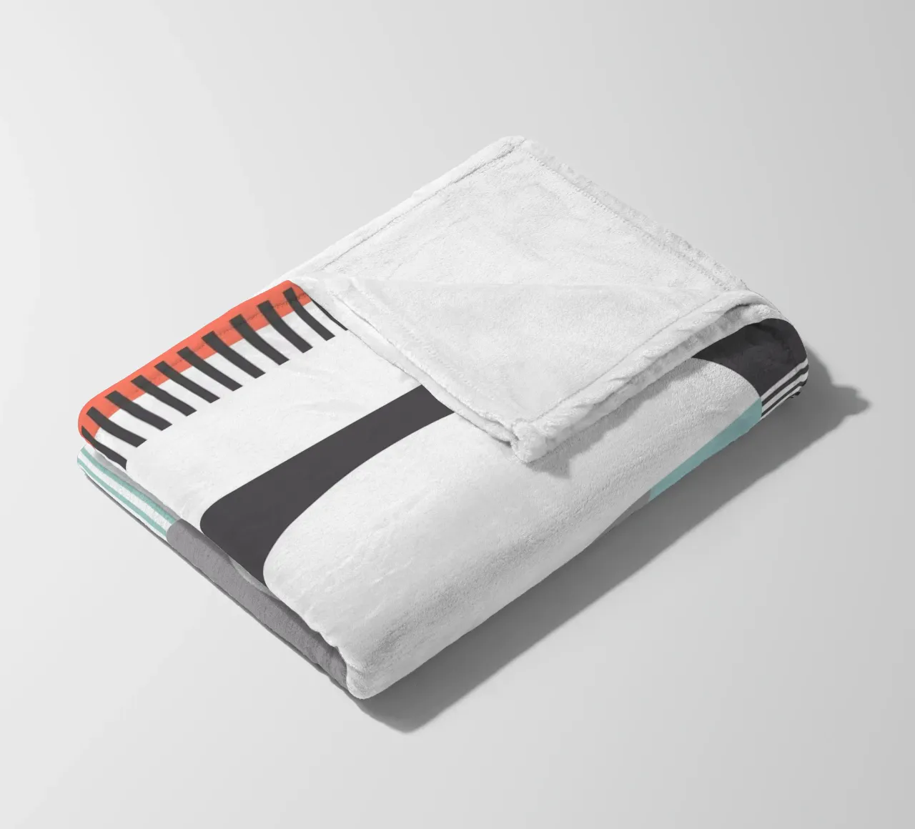 Geometric Pattern fleece blanket by Kim Hubball Studio