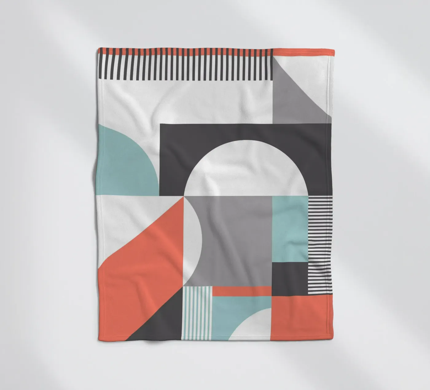 Geometric Pattern plaid polaire de Kim Hubball Studio