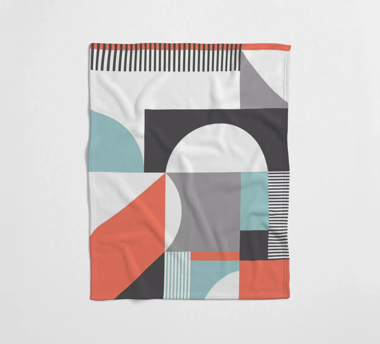 Geometric Pattern fleece blanket by Kim Hubball Studio