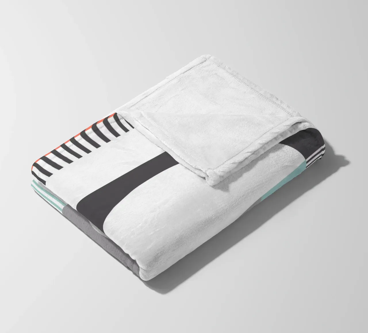 Geometric Pattern fleece blanket by Kim Hubball Studio