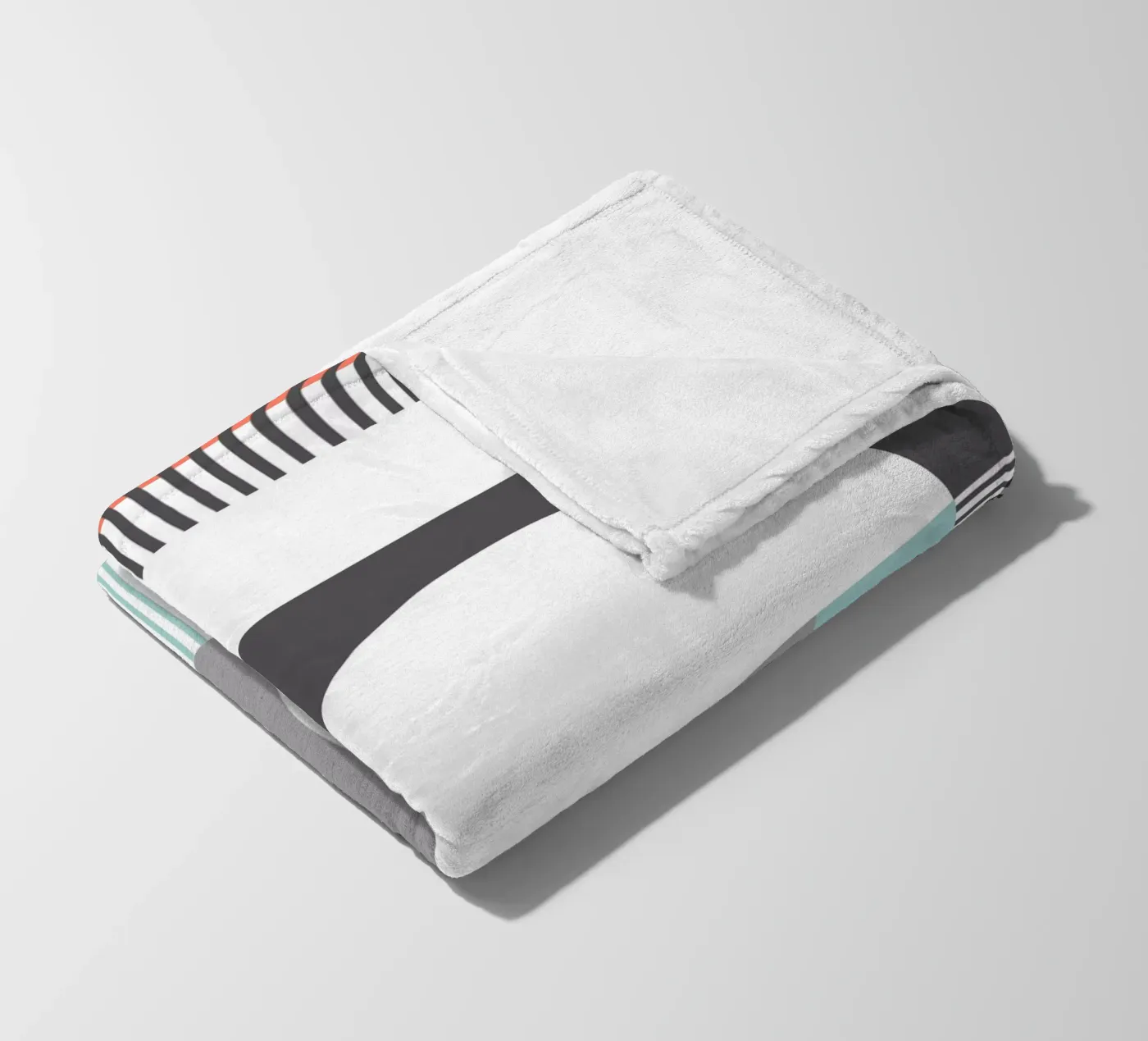 Geometric Pattern plaid polaire de Kim Hubball Studio