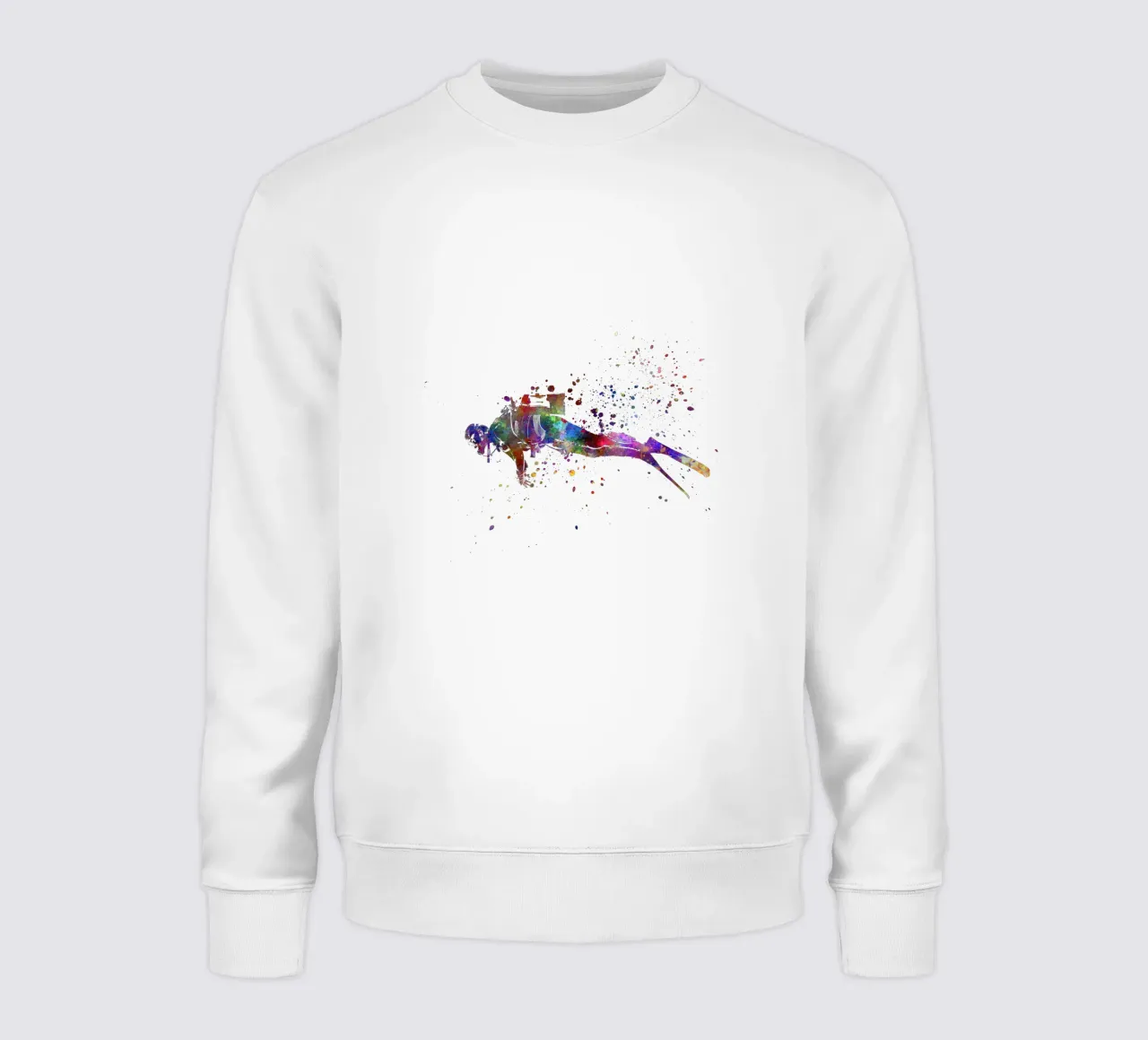 Acquarellista con immersione subacquea felpa da ⚽ Sports Pulse