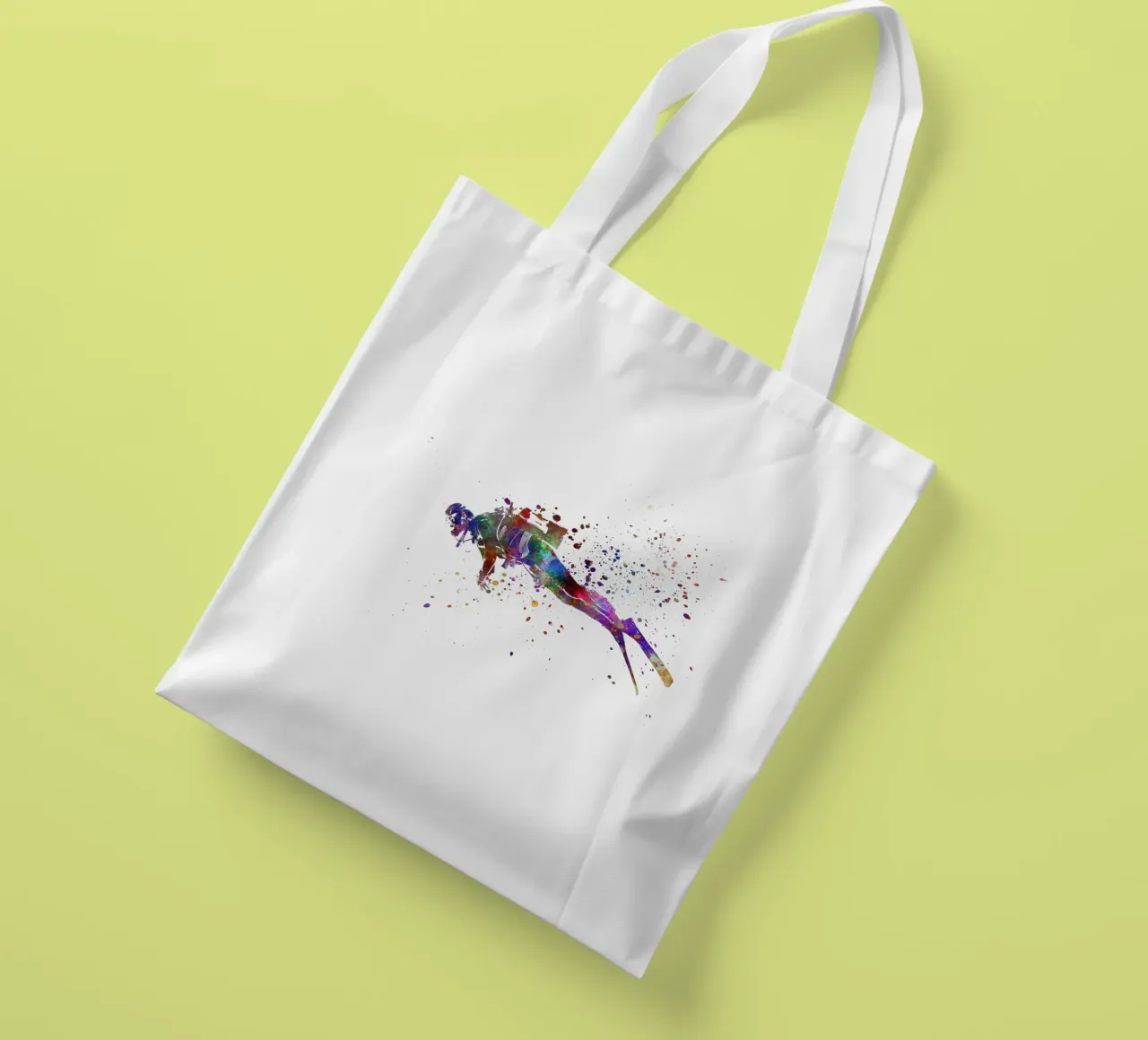 Acquarellista con immersione subacquea borsa in juta da ⚽ Sports Pulse
