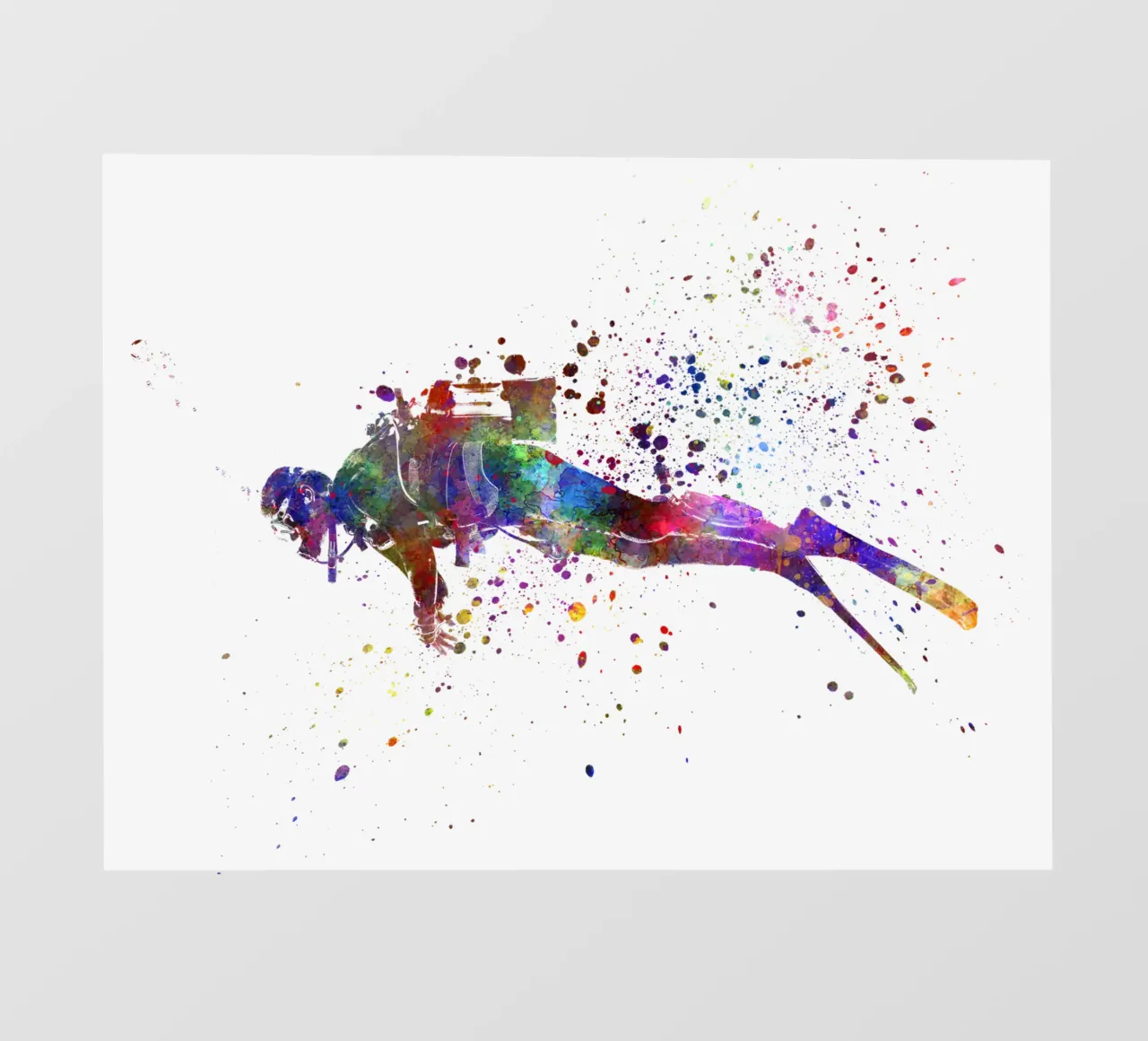 Acquarellista con immersione subacquea telo in pvc da ⚽ Sports Pulse