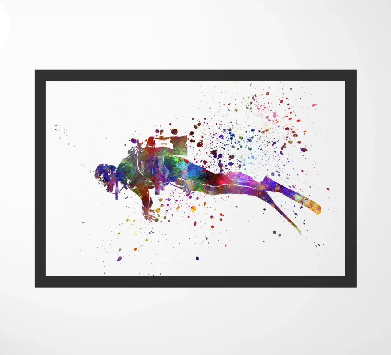 Acquarellista con immersione subacquea zerbino da ⚽ Sports Pulse