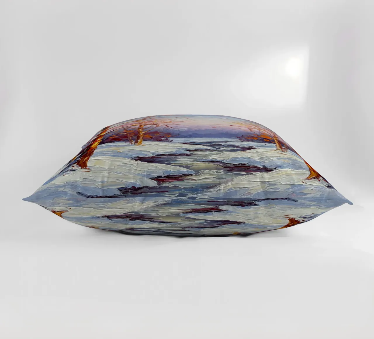 L'abbraccio dorato dell'inverno: cuscino da Artistic-shop