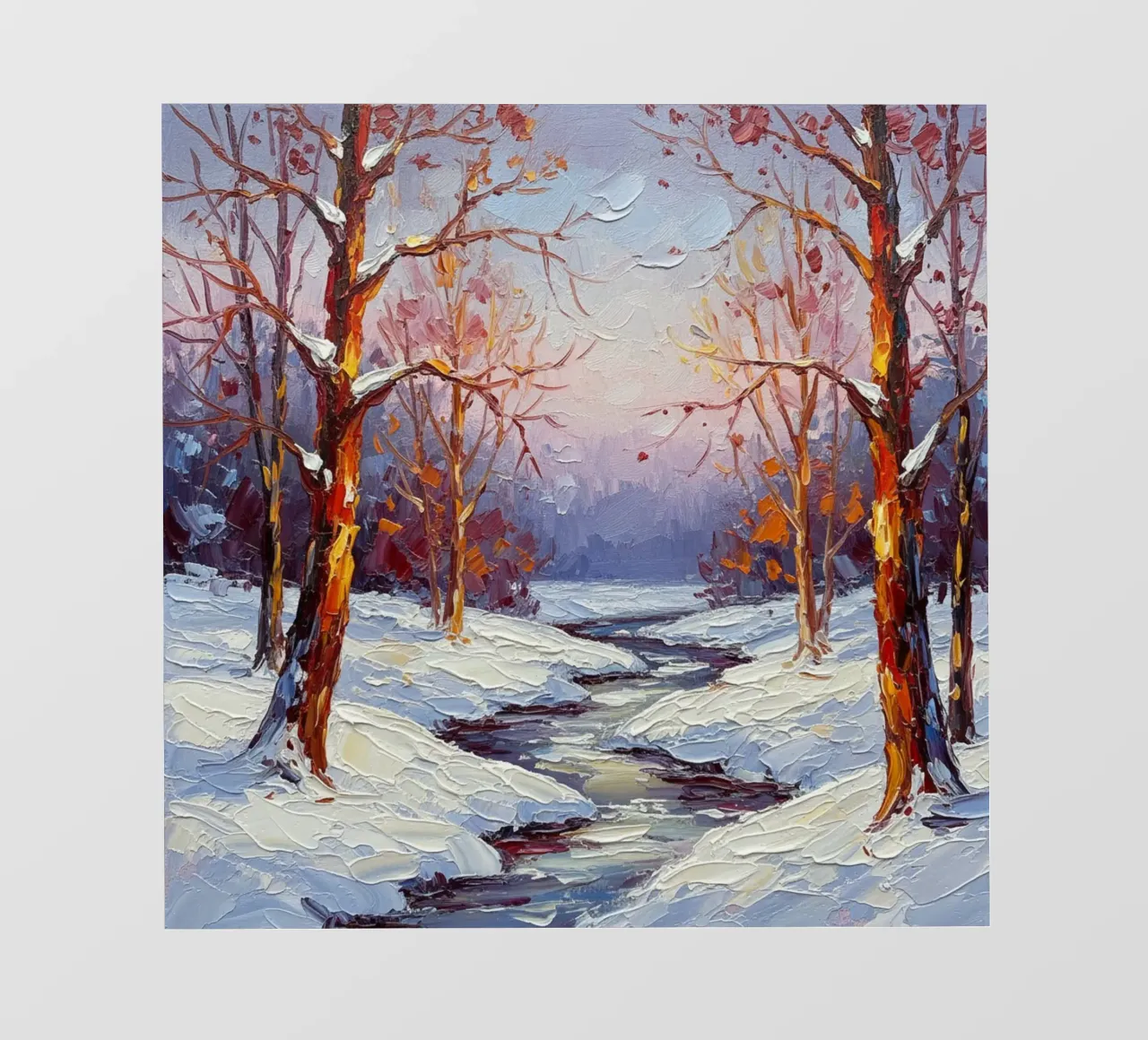 L'abbraccio dorato dell'inverno: pellicola backlit da Artistic-shop