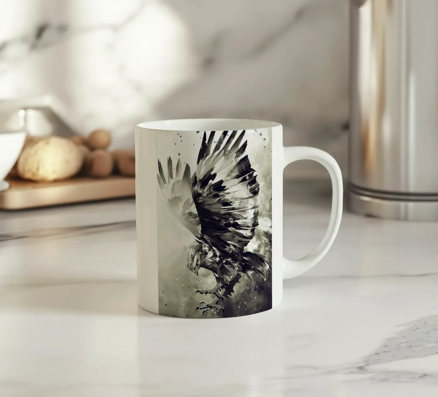 Eagle ceramic mug by Mateo