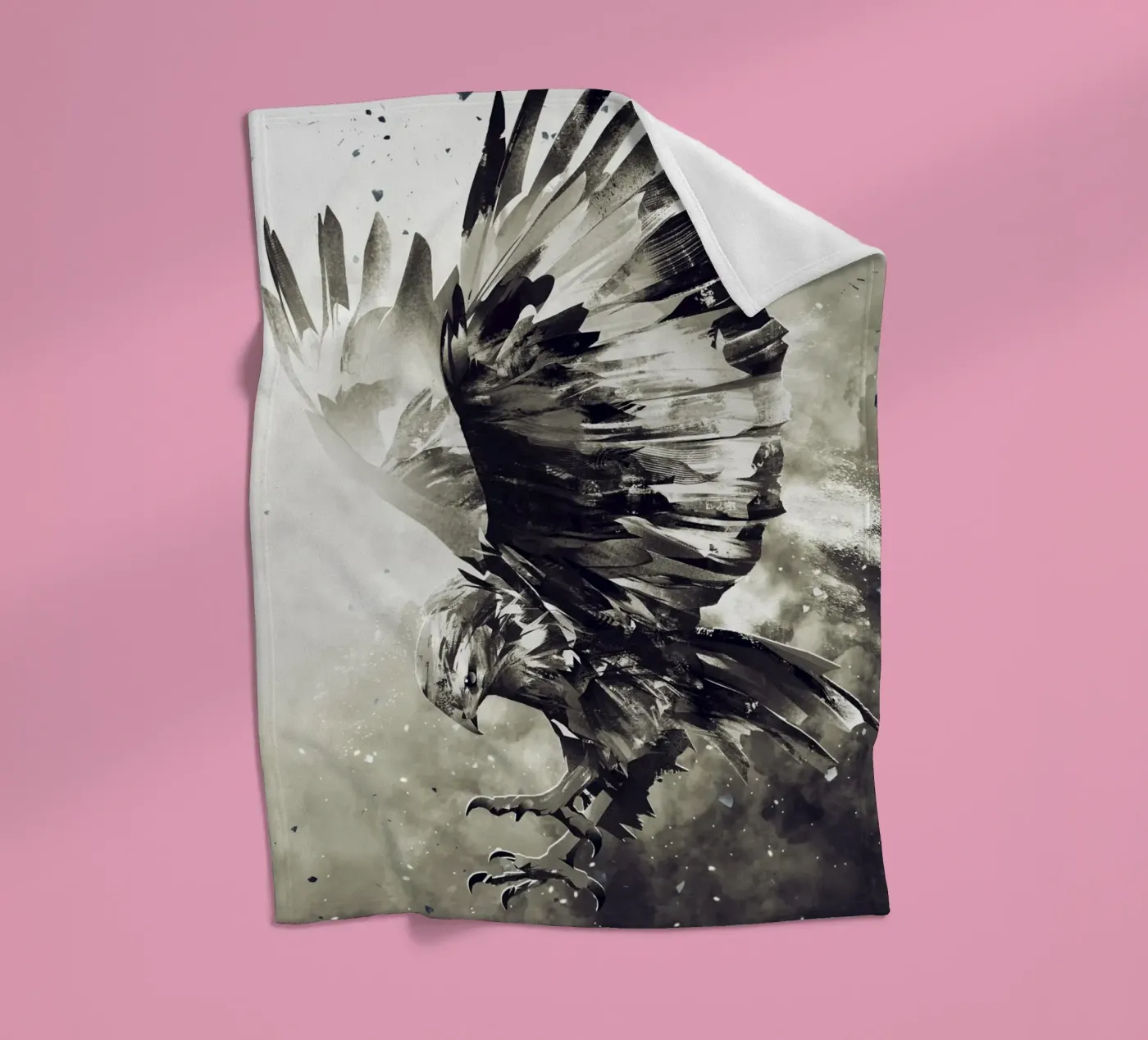 Eagle fleece blanket by Mateo