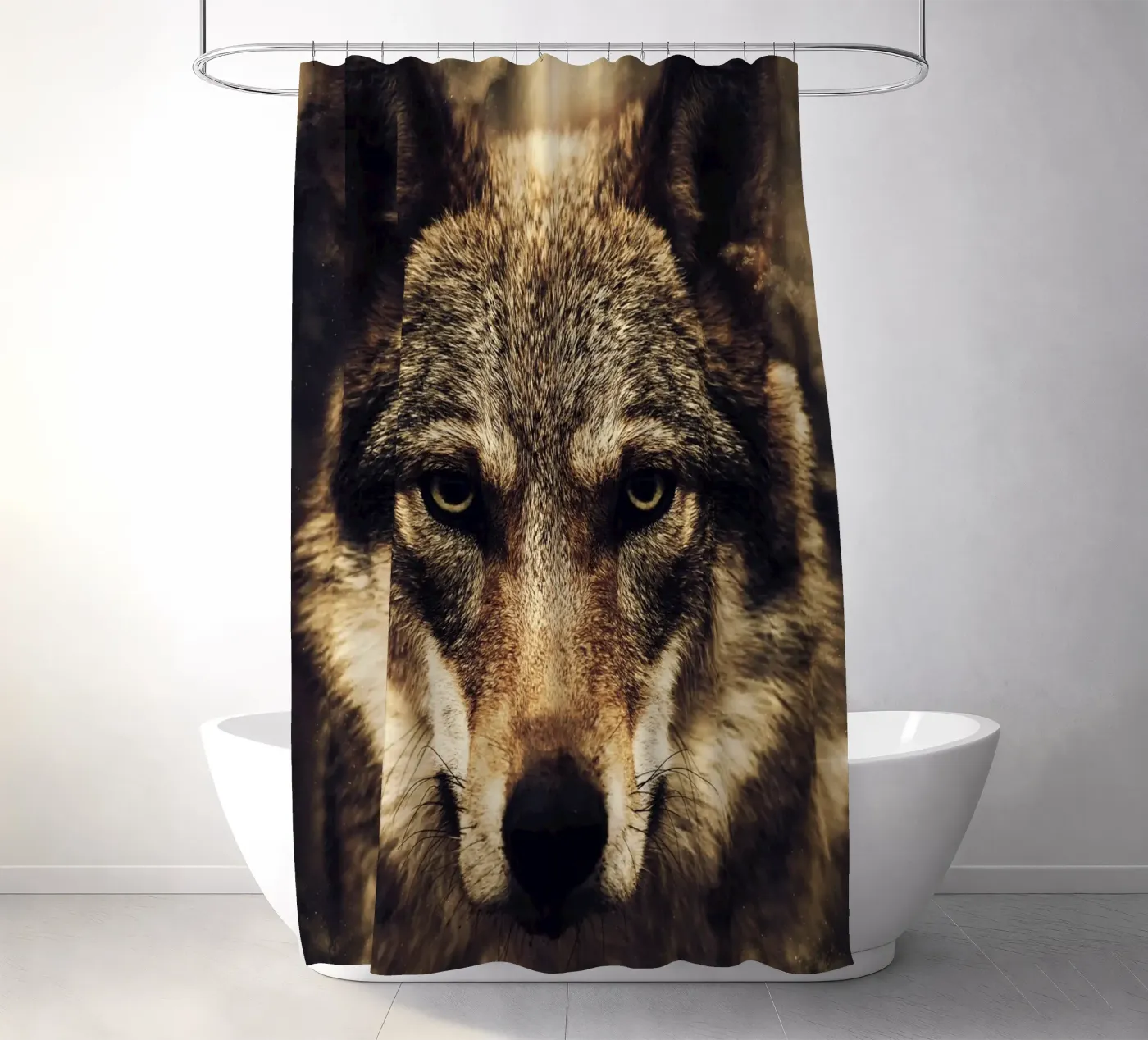 Wolf Duschvorhang von Mateo