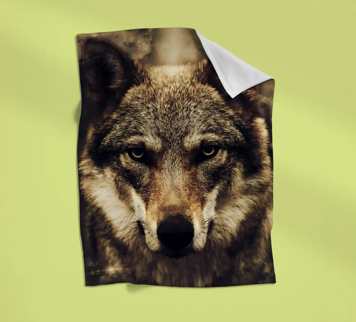 Wolf plaid polaire de Mateo