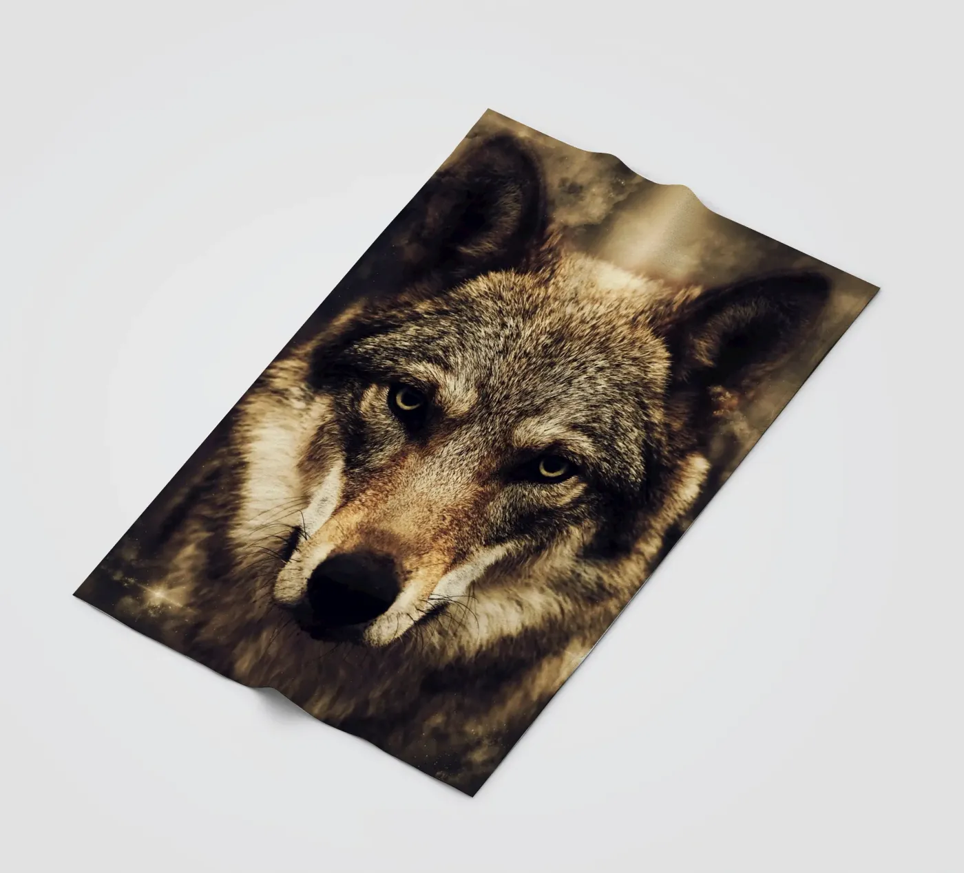Wolf plaid polaire de Mateo