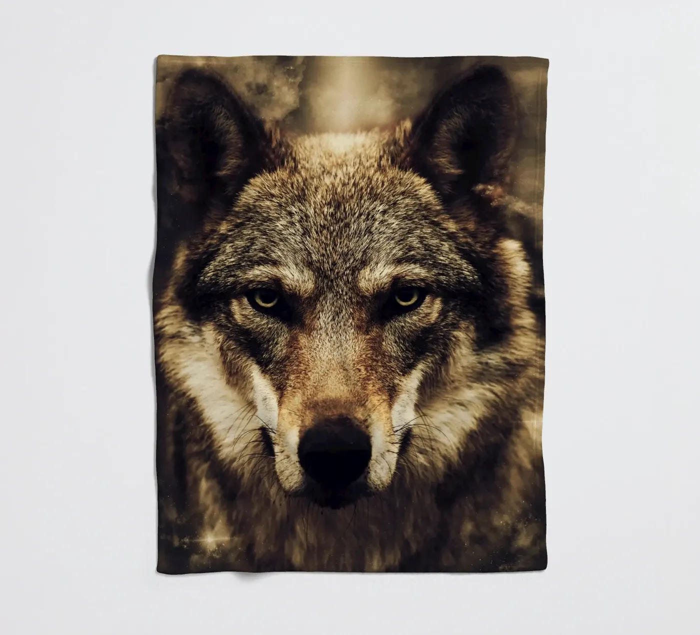 Wolf plaid polaire de Mateo