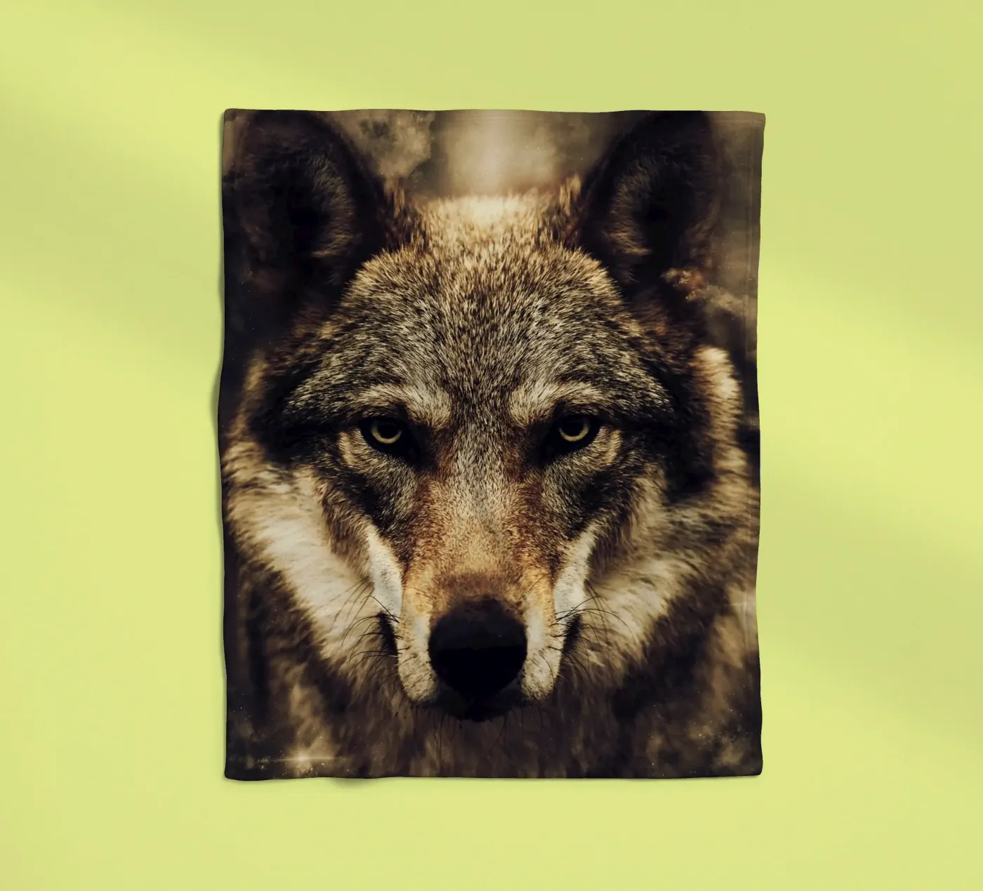 Wolf plaid polaire de Mateo