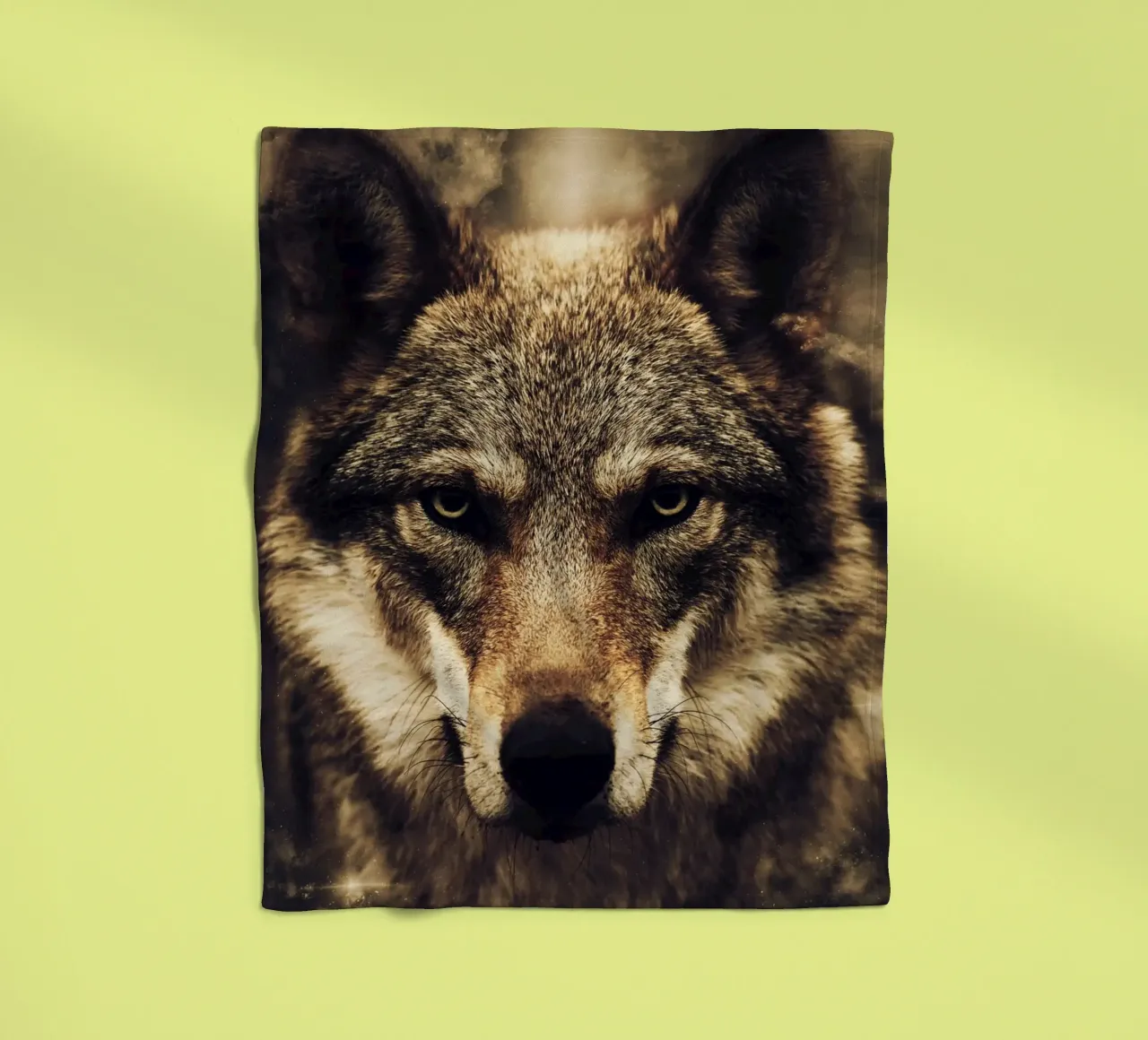 Wolf Fleecedecke von Mateo