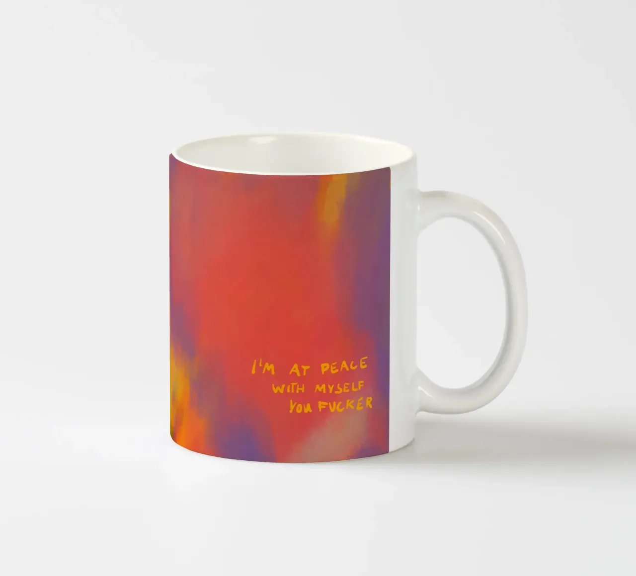 Pittura astratta - in pace tazza in ceramica da Illustration Raissa Oltmanns