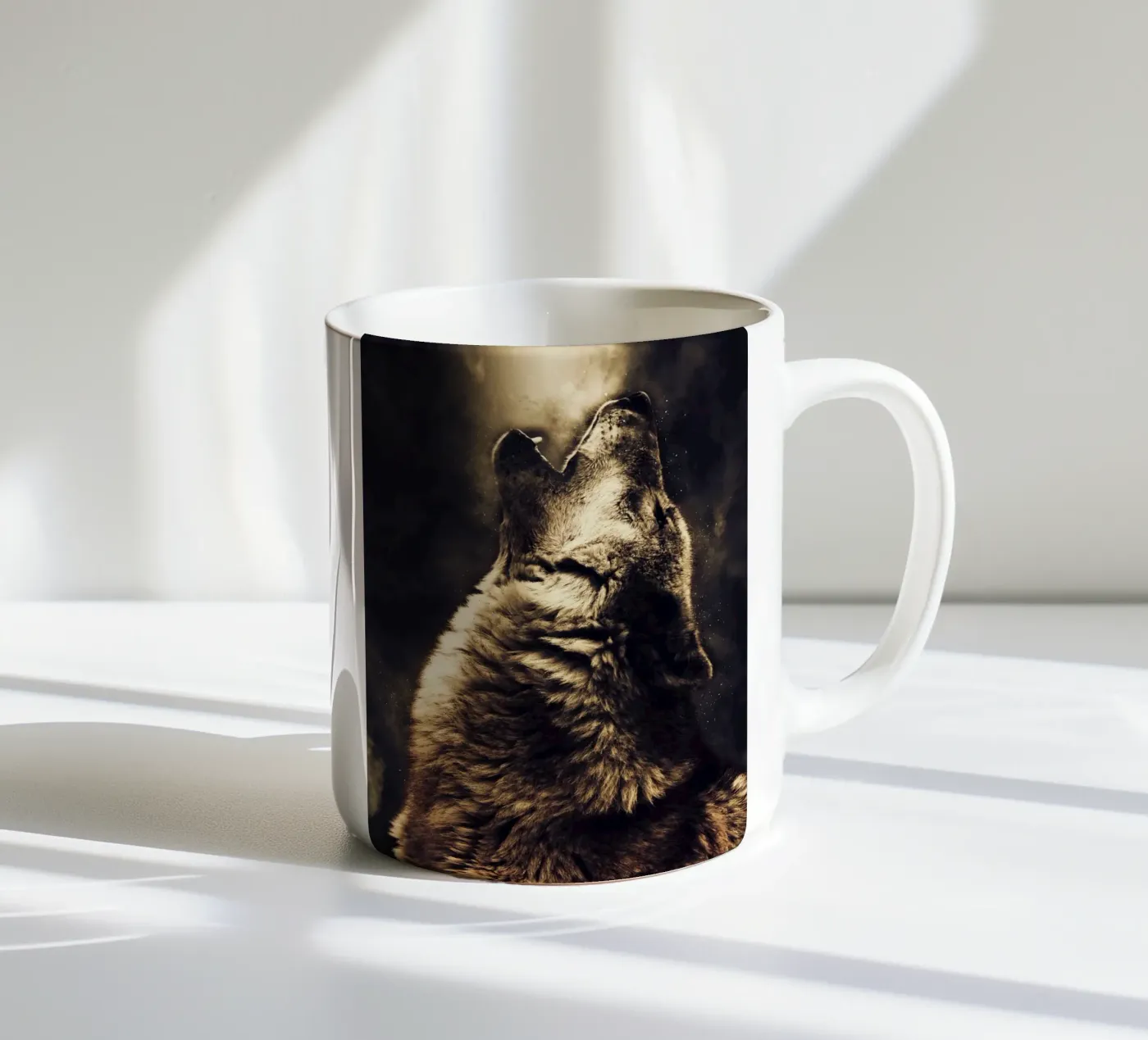 Wolf 2 ceramic mug by Mateo