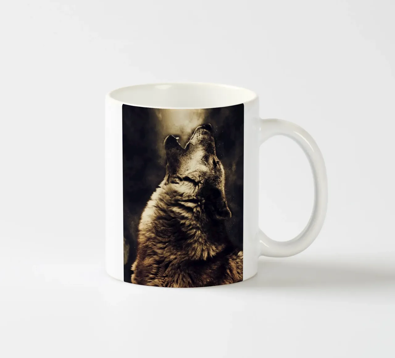Wolf 2 ceramic mug by Mateo