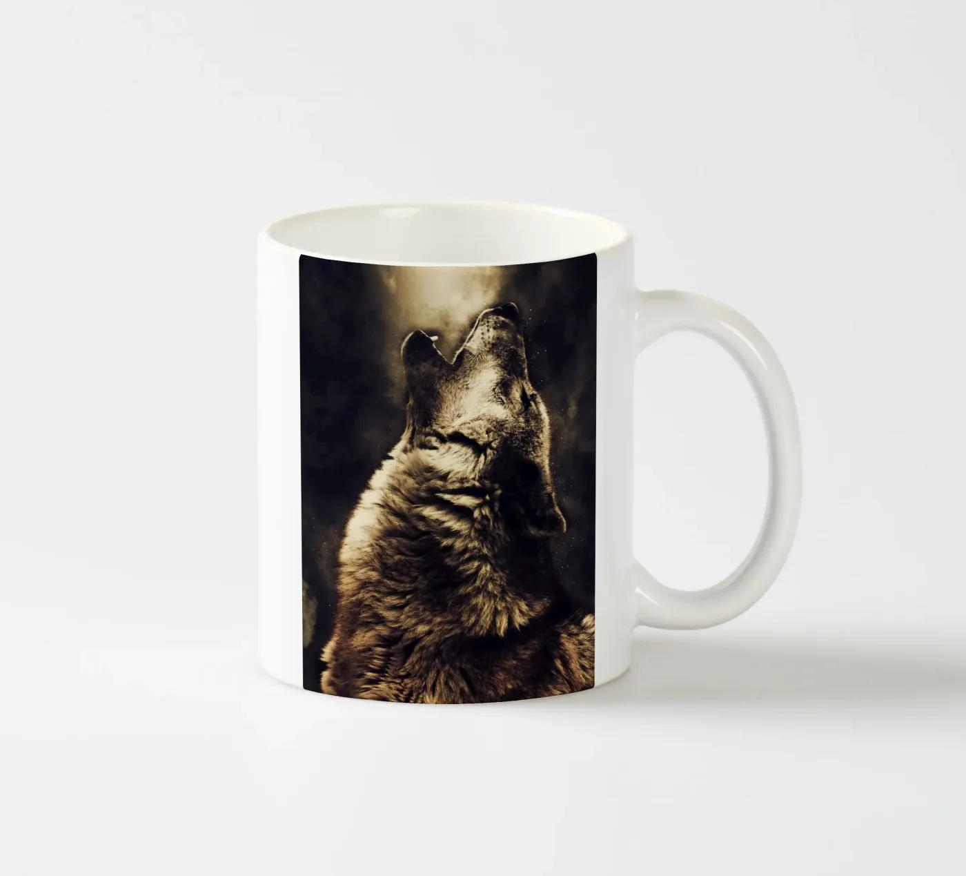 Wolf 2 ceramic mug by Mateo