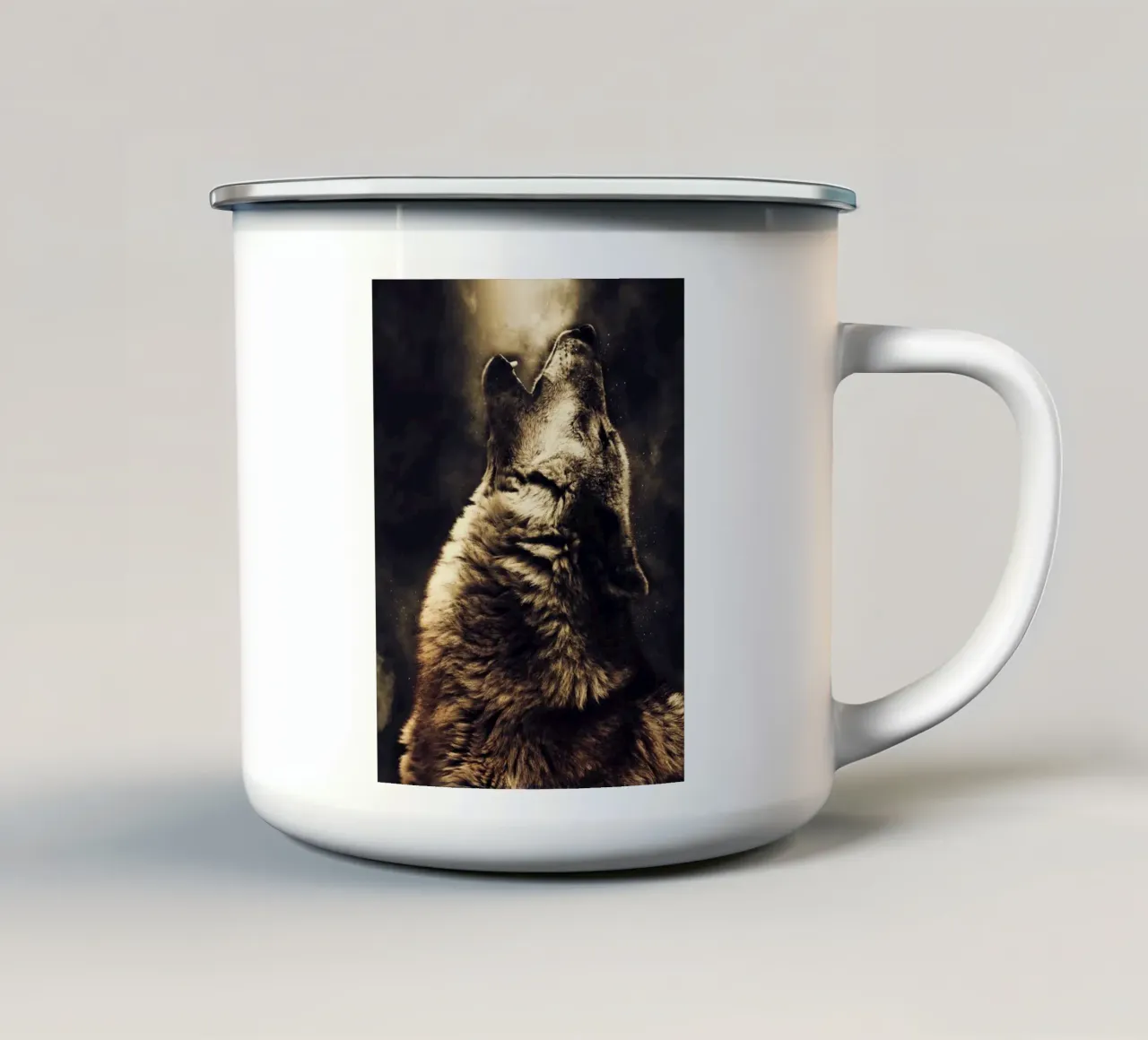 Wolf 2 tazza in smalto da Mateo
