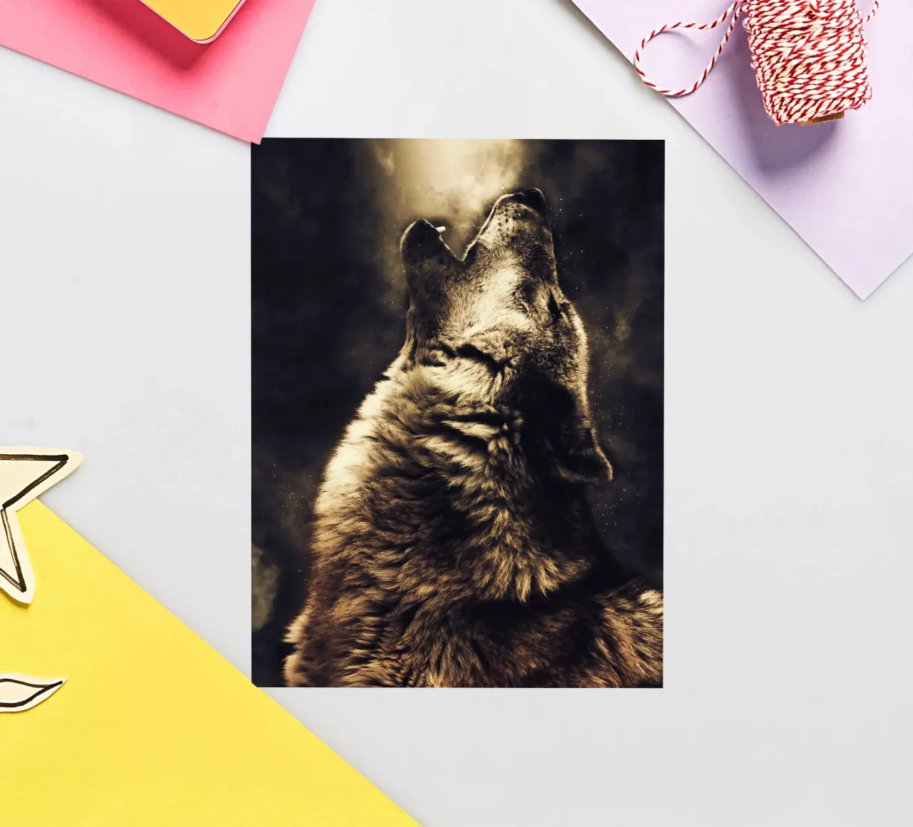 Wolf 2 sticker by Mateo