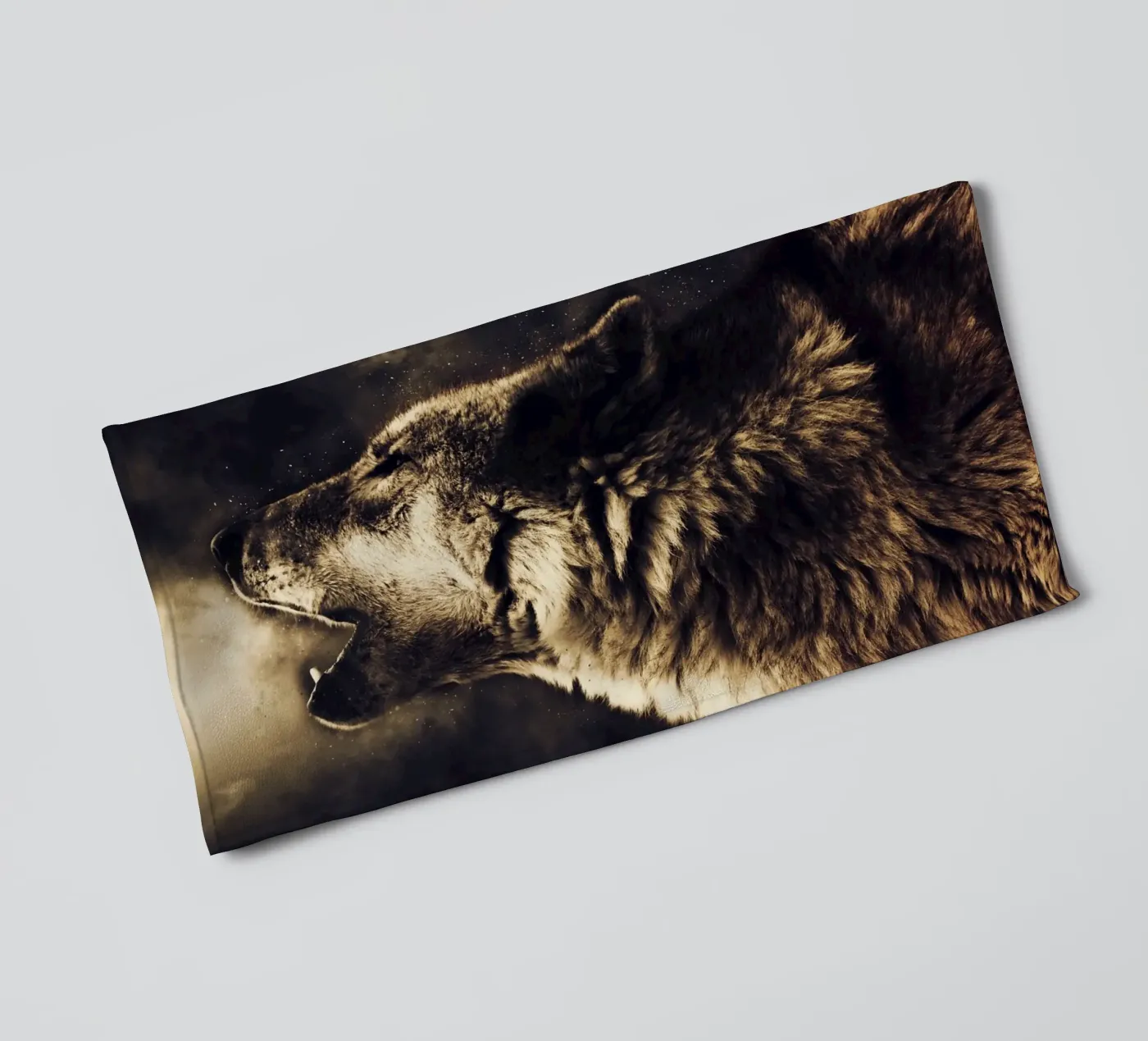 Wolf 2 badhanddoek van Mateo