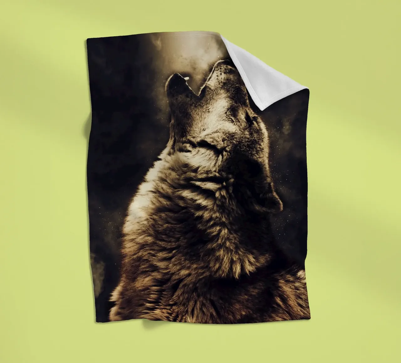 Wolf 2 Fleecedecke von Mateo