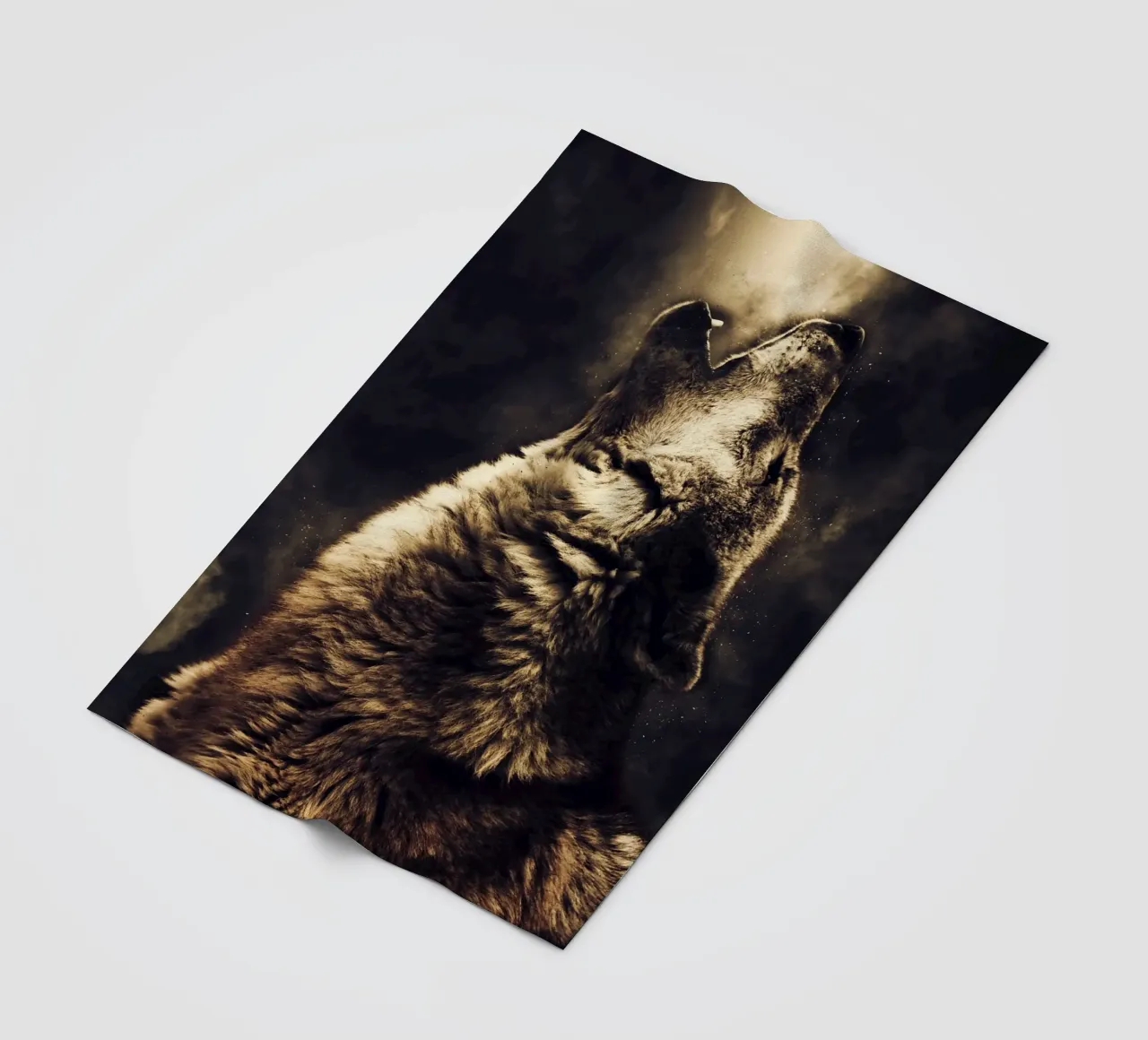Wolf 2 Fleecedecke von Mateo