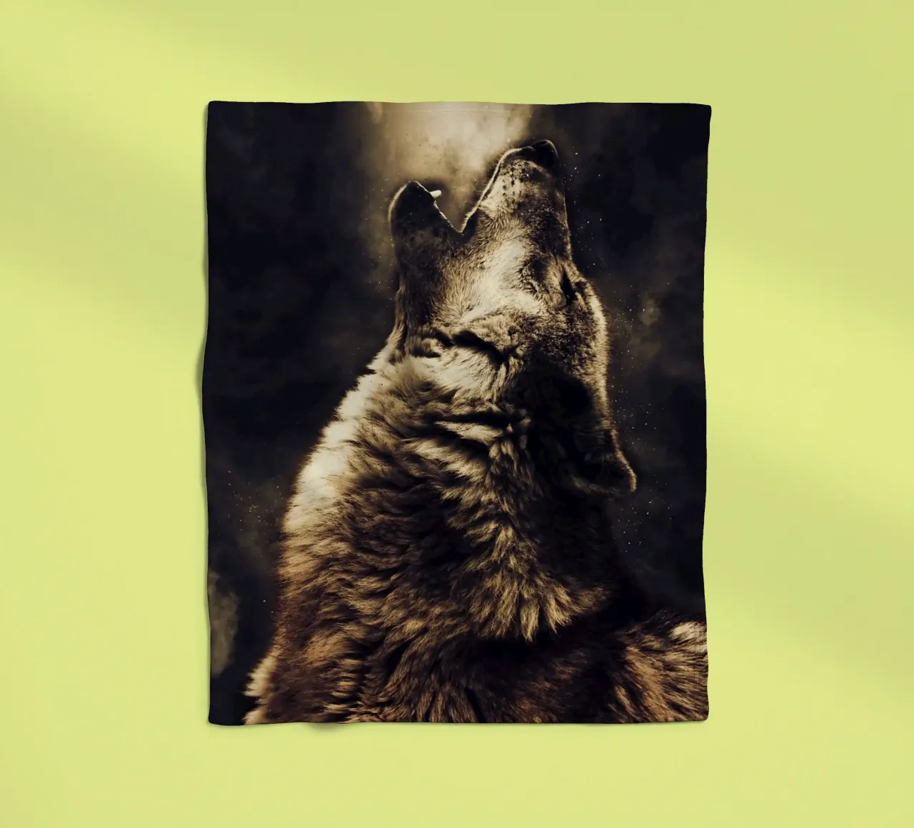 Wolf 2 Fleecedecke von Mateo